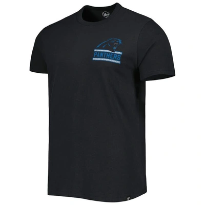 Shop 47 ' Black Carolina Panthers Open Field Franklin T-shirt