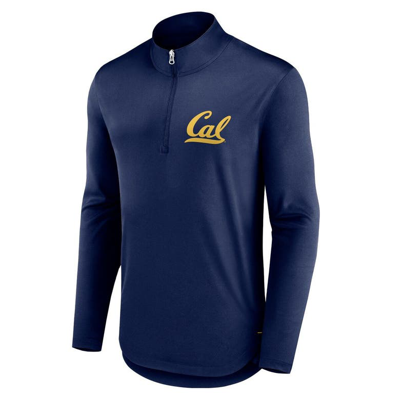 Fanatics Branded Navy Cal Bears Tough Minded Quarter-zip Top In Navy