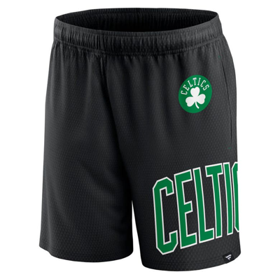 Shop Fanatics Branded Black Boston Celtics Free Throw Mesh Shorts
