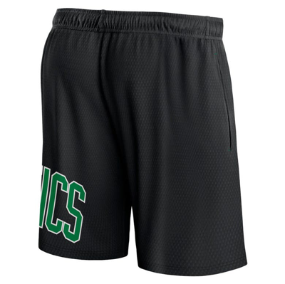 Shop Fanatics Branded Black Boston Celtics Free Throw Mesh Shorts