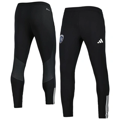 Shop Adidas Originals Adidas Black Sporting Kansas City 2023 On-field Team Crest Aeroready Training Pants