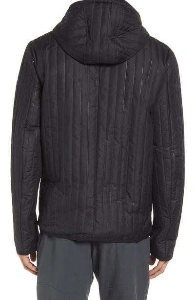 Shop Alo Yoga Future Hooded Full Zip Jacket In Black