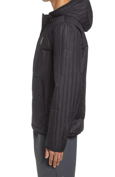 Shop Alo Yoga Future Hooded Full Zip Jacket In Black