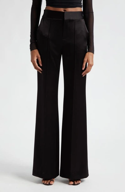 Shop Alice And Olivia Alice + Olivia Dylan High Waist Wide Leg Pants In Black