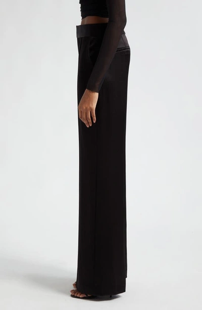 Shop Alice And Olivia Dylan High Waist Wide Leg Pants In Black