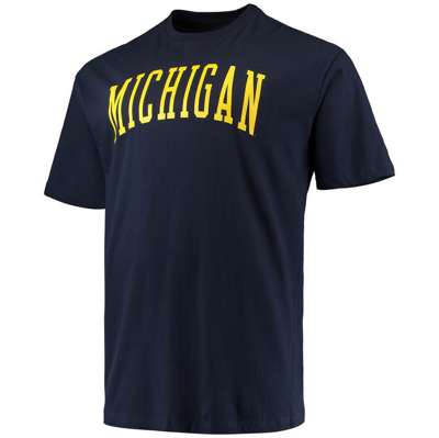 Shop Champion Navy Michigan Wolverines Big & Tall Arch Team Logo T-shirt