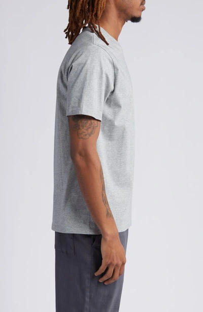 Carhartt Short-sleeved T-shirt With Round Neck In Grey Heather