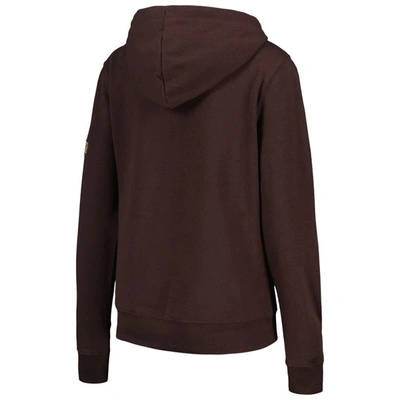 Stadium Athletic Women's  Brown Wyoming Cowboys Big Logo Pullover Hoodie In Brown