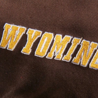 Stadium Athletic Women's  Brown Wyoming Cowboys Big Logo Pullover Hoodie In Brown