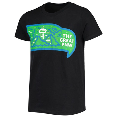 Shop The Great Pnw Youth  Black Seattle Seahawks United T-shirt
