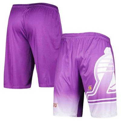 Shop Fanatics Branded Purple Los Angeles Lakers Graphic Shorts