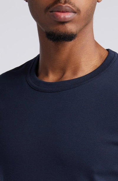 Shop Tom Ford Cotton Jersey Crewneck T-shirt In Navy