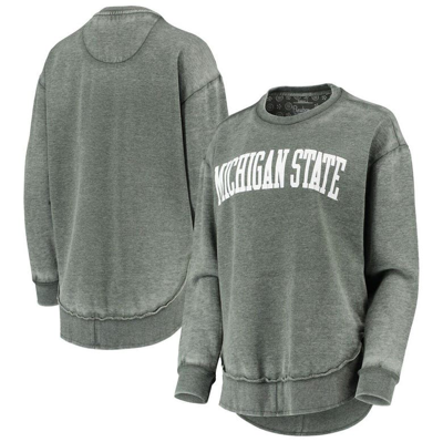 Shop Pressbox Green Michigan State Spartans Vintage Wash Pullover Sweatshirt