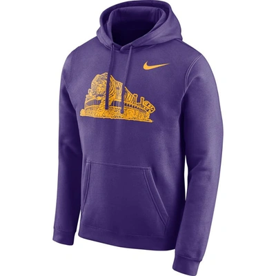 Shop Nike Purple Lsu Tigers Vault Club Fleece Pullover Hoodie