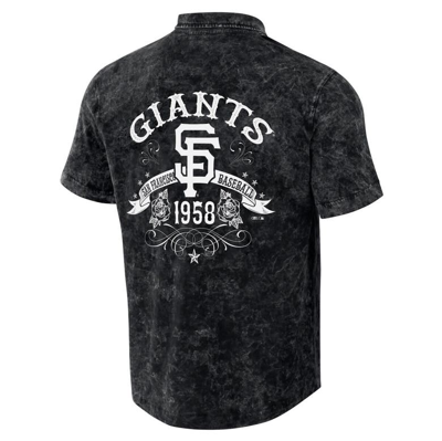 Shop Darius Rucker Collection By Fanatics Black San Francisco Giants Denim Team Color Button-up Shirt