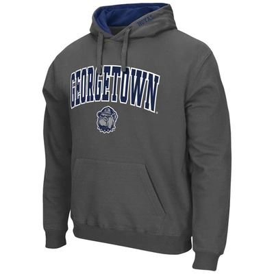 Shop Colosseum Charcoal Georgetown Hoyas Arch And Logo Pullover Hoodie