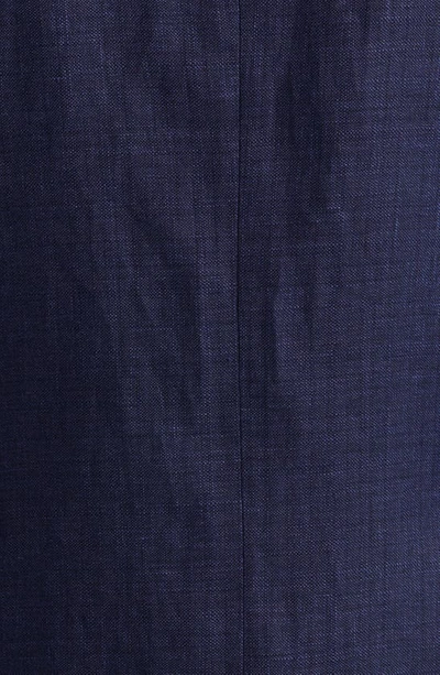 Shop Paul Smith Slub Linen & Wool Twill Sport Coat In Inky Blue