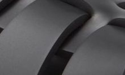 Prada Black Rubber Sandals With Tech Straps And Buckle Closure In Nero
