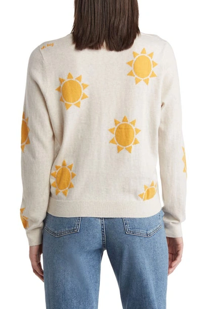 Shop Marine Layer Kai Print Sweater In Oatmeal