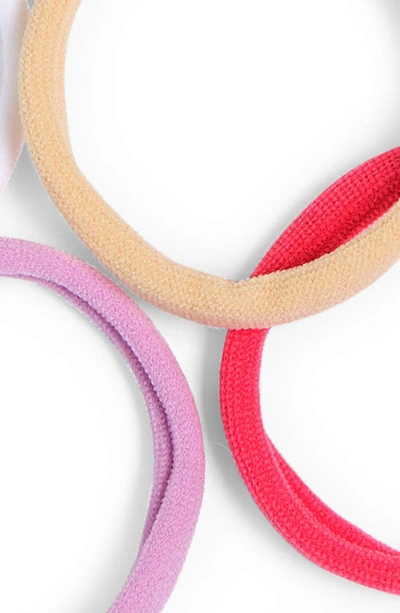 Shop Bp. 10-pack Nylon Hair Bands In Pink-white Multi