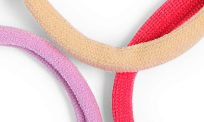 Shop Bp. 10-pack Nylon Hair Bands In Pink-white Multi