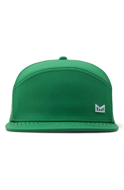 Melin Trenches Icon Hydro Performance Snapback Hat In Kelly Green