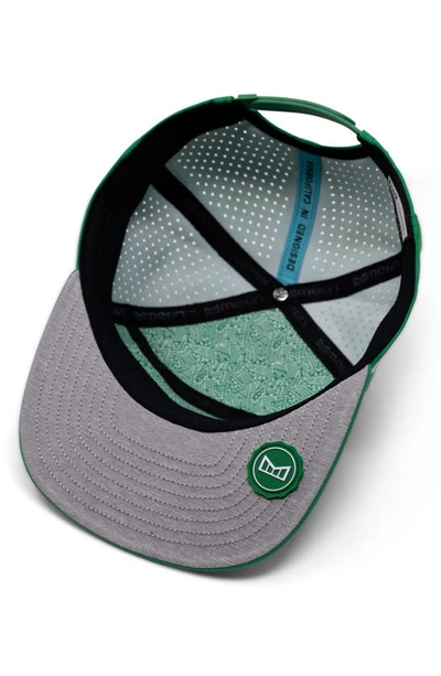 Melin Trenches Icon Hydro Performance Snapback Hat In Kelly Green