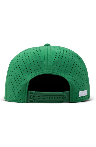 Melin Trenches Icon Hydro Performance Snapback Hat In Kelly Green