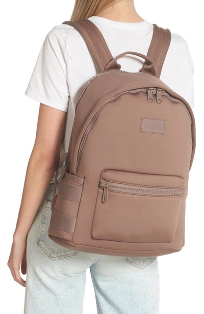 Shop Dagne Dover Dakota Large Neoprene Backpack In Dune