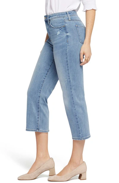 Shop Nydj Joni High Waist Relaxed Capri Jeans In Lakefront