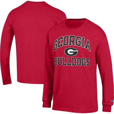 Shop Champion Red Georgia Bulldogs High Motor Long Sleeve T-shirt