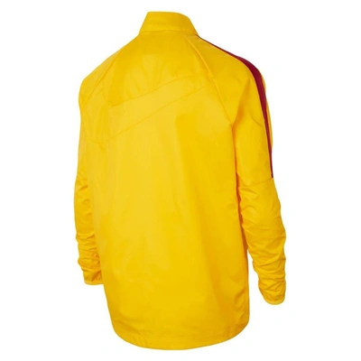 Shop Nike Youth  Yellow Barcelona Academy Awf Raglan Full-zip Jacket