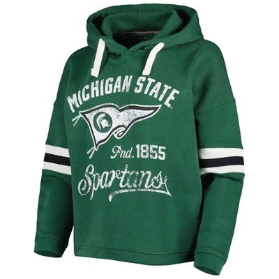 Shop Pressbox Green Michigan State Spartans Super Pennant Pullover Hoodie