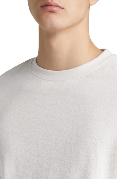 Shop Wax London Dean Boxy Textured Organic Cotton T-shirt In Ecru