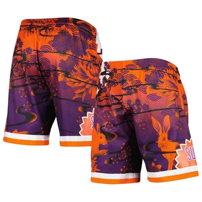 Shop Mitchell & Ness Orange Phoenix Suns Lunar New Year Swingman Shorts