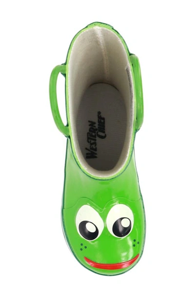 Western Chief Frog Rain Boot In Green