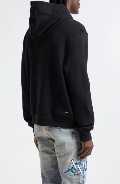 Shop Amiri Chinese New Year Embroidered Cotton Hoodie In Black
