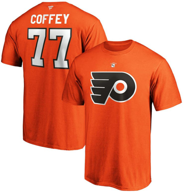 Fanatics Men's Paul Coffey Orange Philadelphia Flyers Authentic Stack Retired Player Name And Number T-shirt In Orange
