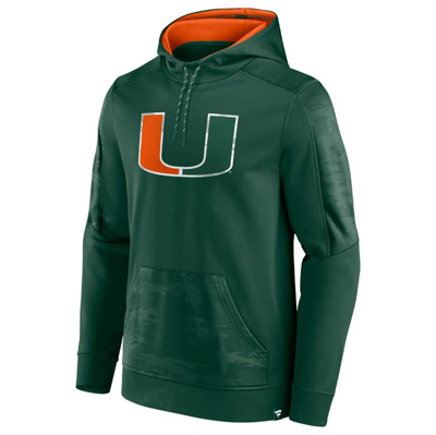 Shop Fanatics Branded Green Miami Hurricanes On The Ball Pullover Hoodie