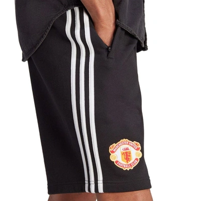 Shop Adidas Originals Black Manchester United Shorts