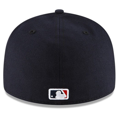 Shop New Era Navy Cleveland Guardians Authentic Collection On-field Road Low Profile 59fifty Fitted Hat