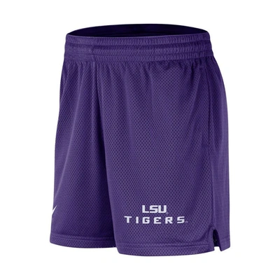 Shop Nike Purple Lsu Tigers Mesh Performance Shorts