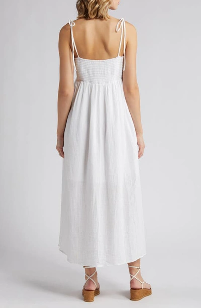 Shop Emilia George Chloe Lace Maternity Midi Dress In White