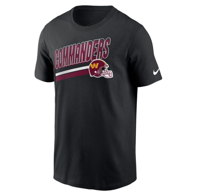 Nike Black Washington Commanders Essential Blitz Lockup T-shirt In Black