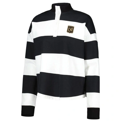 Shop Antigua White Lafc Radical Rugby Stripe Long Sleeve T-shirt