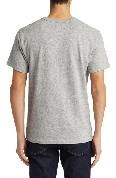 Shop Buck Mason Field Spec Heavyweight T-shirt In Speckle Grey