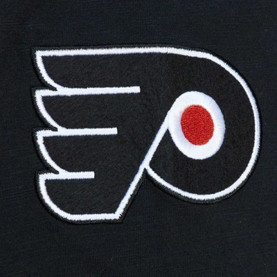 Shop Mitchell & Ness Black Philadelphia Flyers Legendary Slub Hoodie Long Sleeve T-shirt