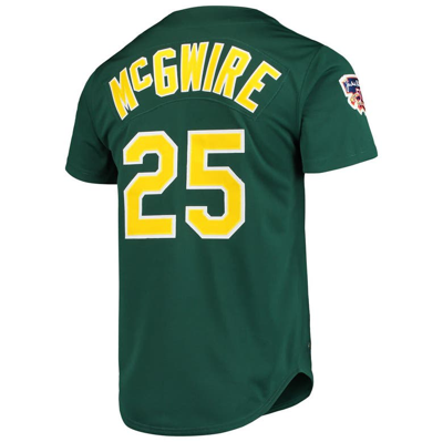 Shop Mitchell & Ness Mark Mcgwire Green Oakland Athletics 1997 Cooperstown Collection Authentic Jersey