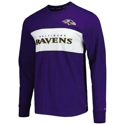 Shop Tommy Hilfiger Purple Baltimore Ravens Peter Team Long Sleeve T-shirt