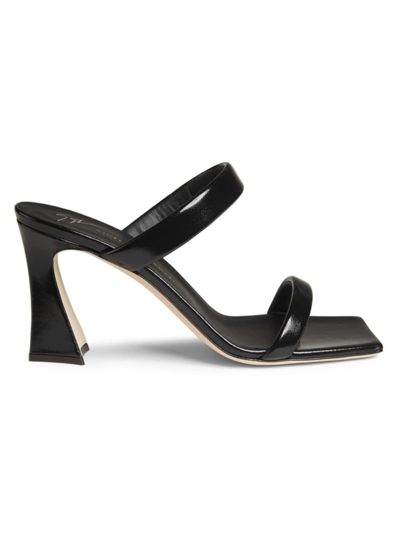 Shop Giuseppe Zanotti Women's 85mm Leather Sandals In Nero